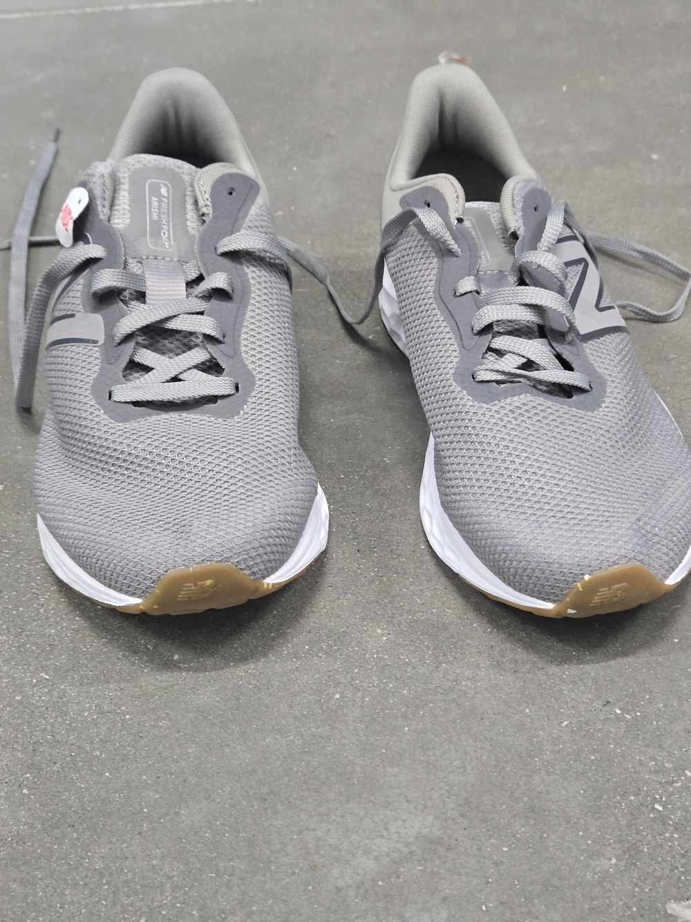 New Balance Men's Grey Mesh Running Shoes
